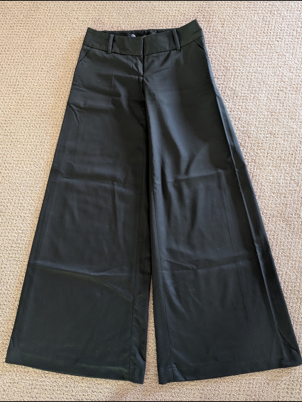 Arden B Wide-Leg Black Women's Trousers - Size 0 - Picture 2 of 5